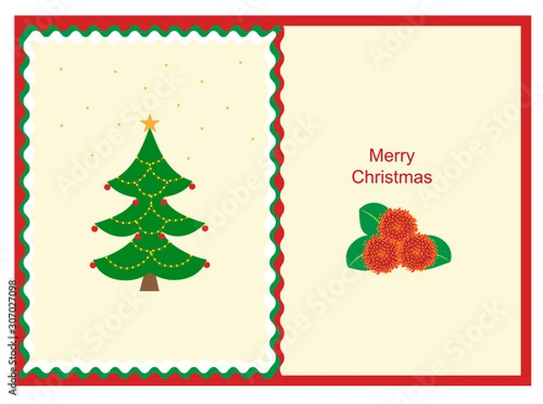 Obraz Flower Christmas card