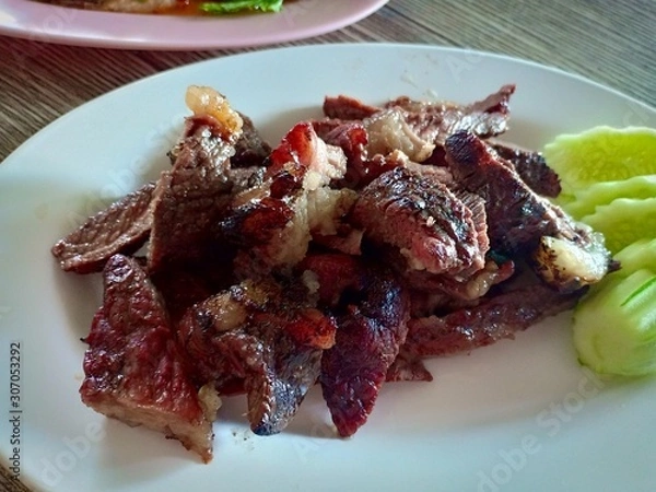 Fototapeta  Fried Dried Pork