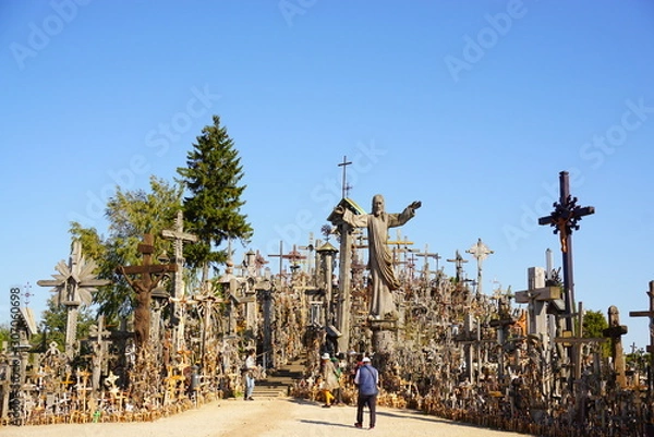 Obraz リトアニアの十字架の丘