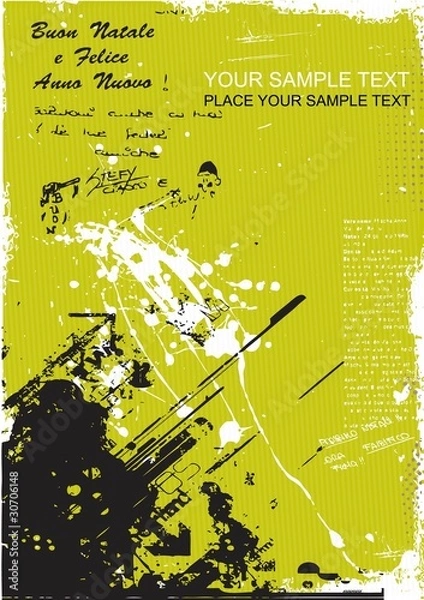 Obraz grunge splash paint poster