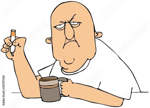 Obraz Coffee And A Cigarette