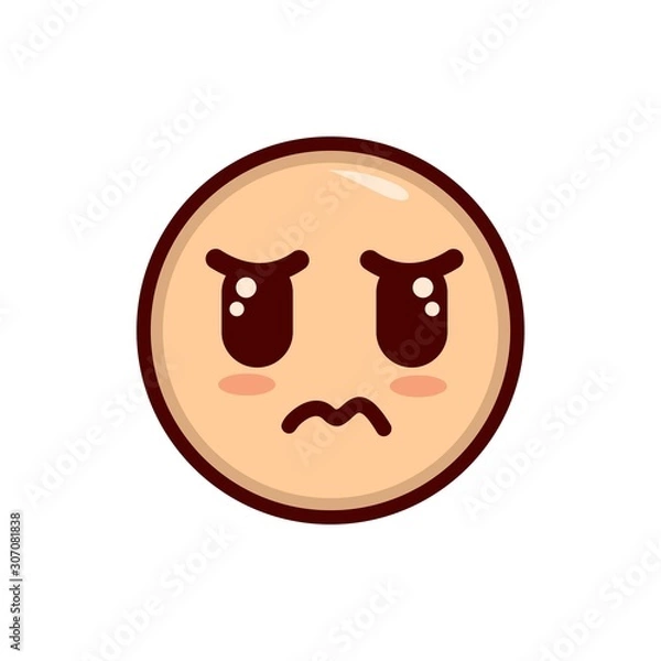 Obraz emoticon expression design mascot vector