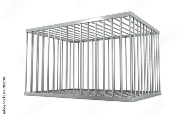 Fototapeta Empty metal cage