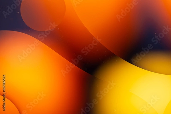 Fototapeta Close-up water and oil abstract in a rainbow lighting effect