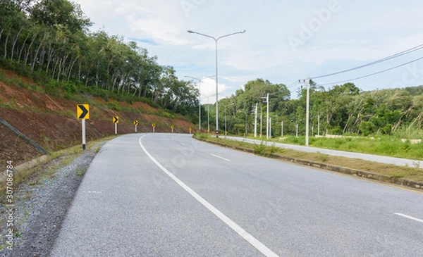 Fototapeta road lane