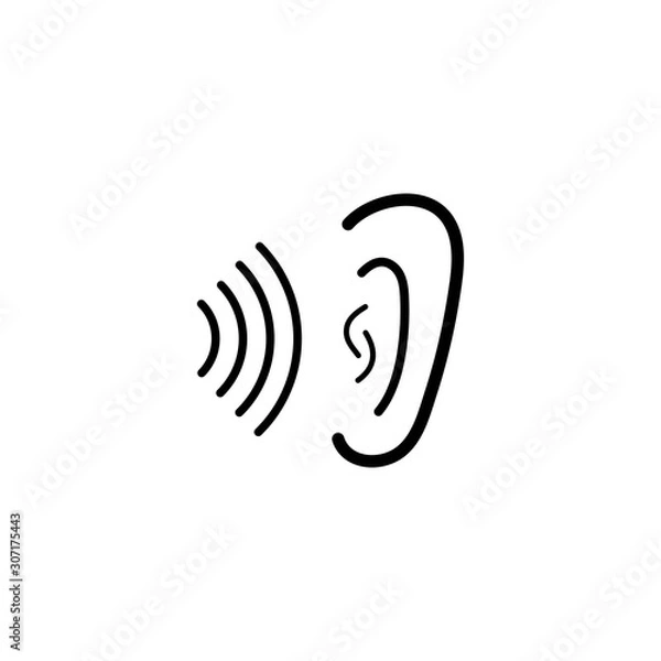 Fototapeta  Hearing Logo Template vector icon design
