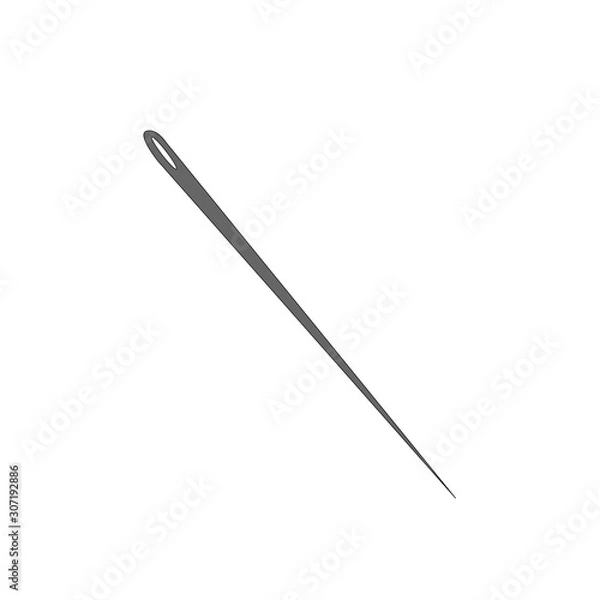 Obraz Sewing needle icon vector illustration.
