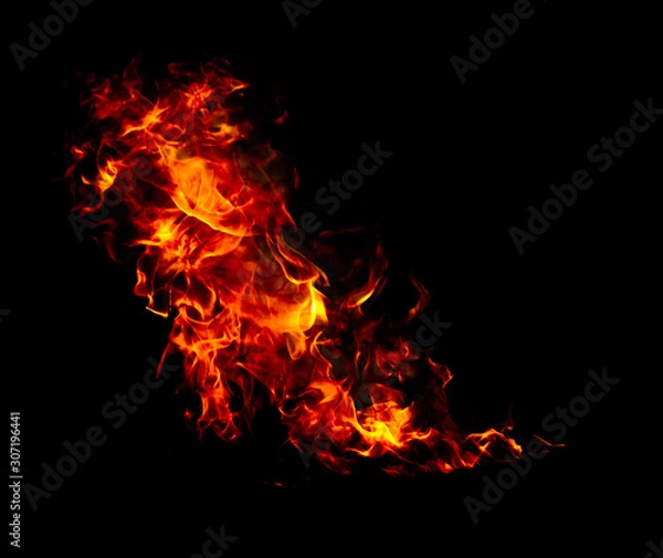 Fototapeta abstract  fire flame texture for background.