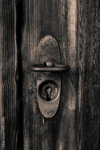 Obraz The old door lock