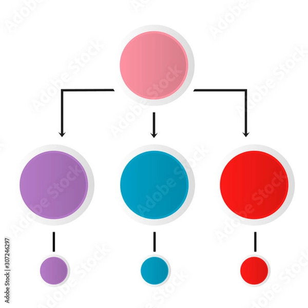 Fototapeta Infographic options banner. layout for business infographics with marketing icons and design elements. Abstract background with 3 steps, parts, stages, processes.