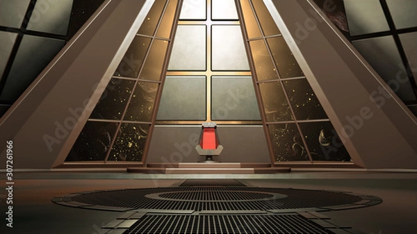 Fototapeta Space environment, ready for comp of your characters.3D rendering