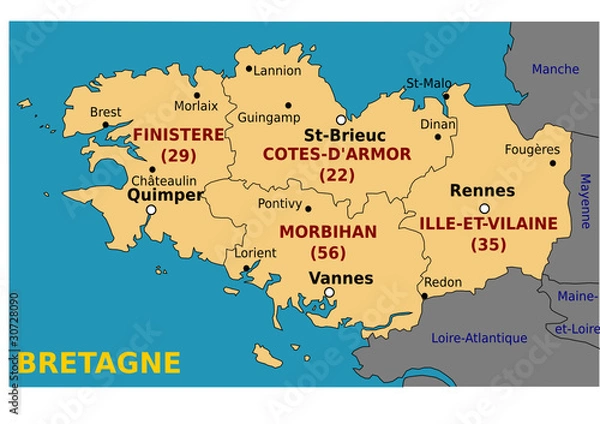Fototapeta Region Bretanii