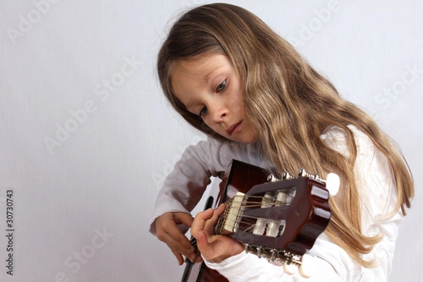 Obraz musizierendes Mädchen