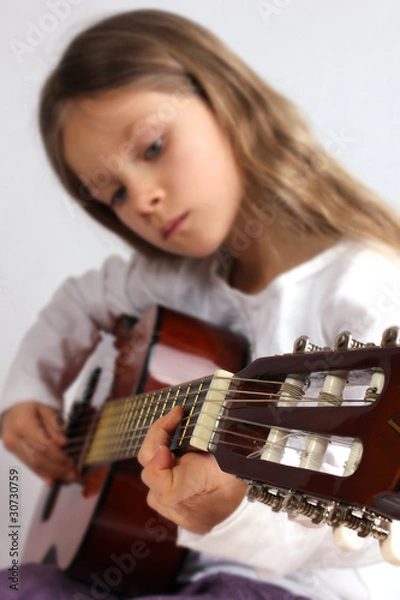 Obraz musizierendes Mädchen