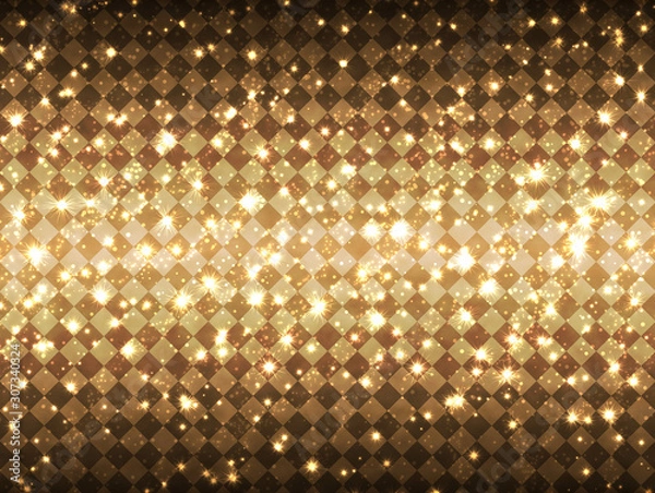 Obraz Gorgeous light background_gold diamond