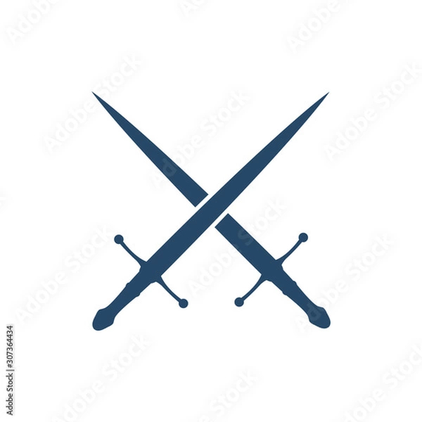 Fototapeta sword icon vector design template