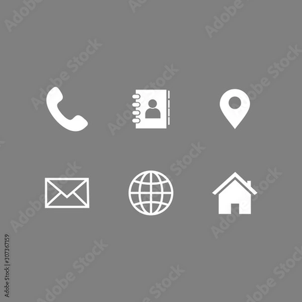 Obraz website icon set vector design symbol