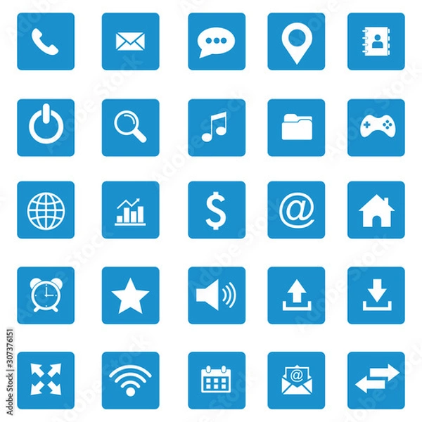 Fototapeta website icon set vector design symbol