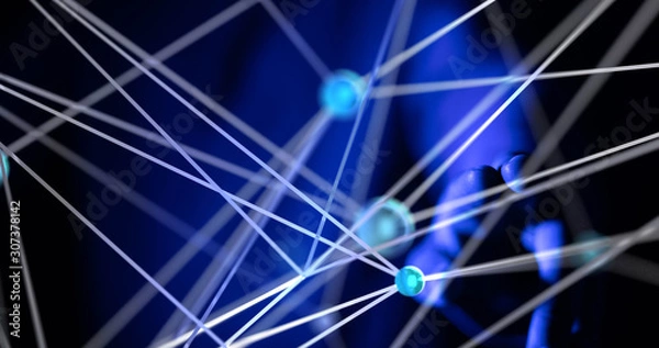 Fototapeta internet security and data protection concept.