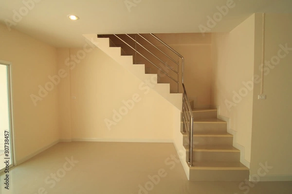 Obraz New home with a beautiful staircase