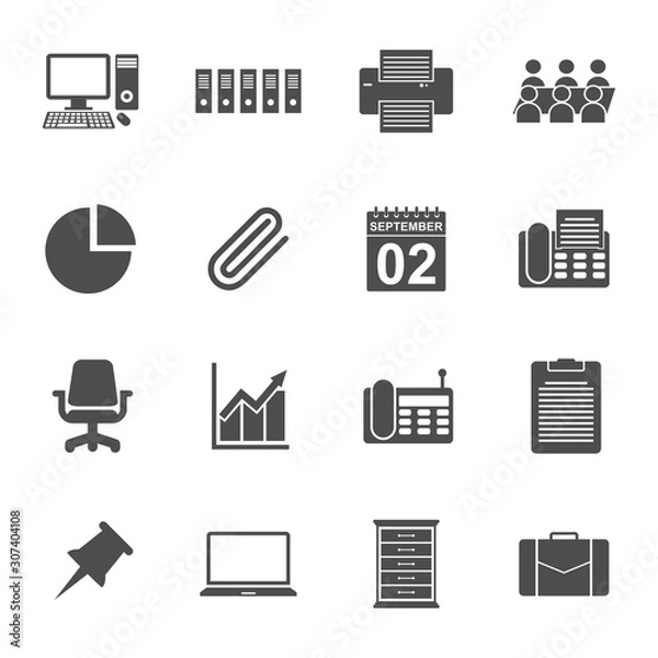 Obraz office equipment icon vector design symbol