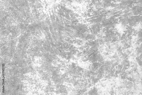 Fototapeta Modern bright with black and white distress concrete texture of architecture building structure for background with vintage tone.