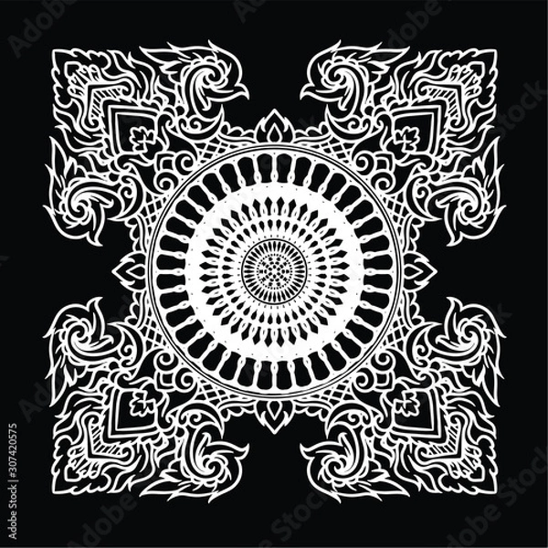 Obraz seamless pattern abstract background with ornament