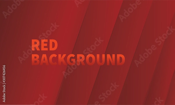 Fototapeta Abstract geometric Red color background. Vector, illustration