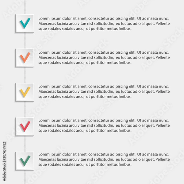 Obraz Business infographic template.