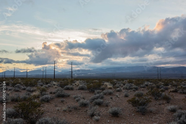 Fototapeta sunset in the desert