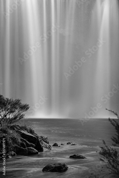 Obraz Rainbow Falls Monochrome