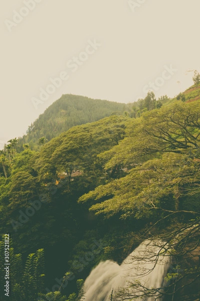 Fototapeta view of mountains in Sri Lanka