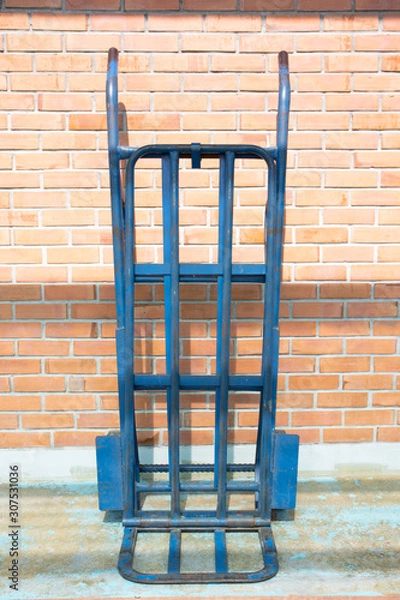 Obraz 2 wheels warehouse steel carts