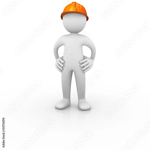 Obraz Construction worker proud