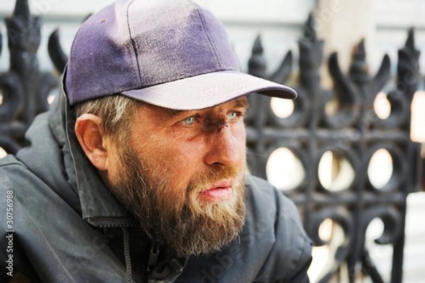 Obraz Homeless man