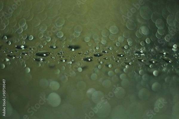Obraz water drop on gray background.