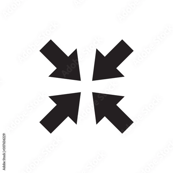 Obraz Arrow icon vector isolated on background. Trendy web symbol. Pixel perfect. illustration EPS 10. - Vector.