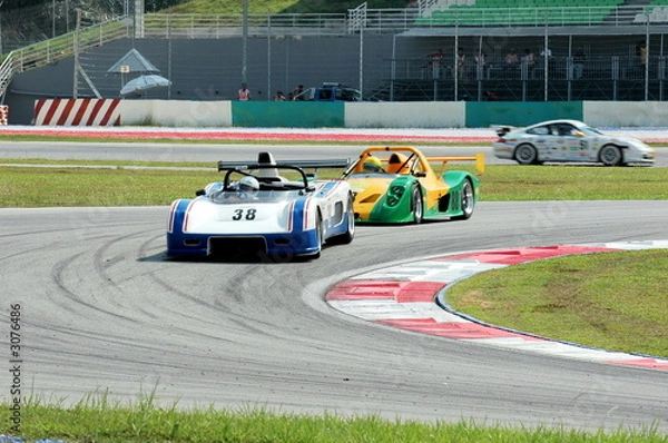 Fototapeta racing cars