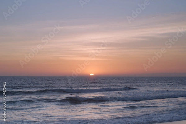 Fototapeta sunset over the sea