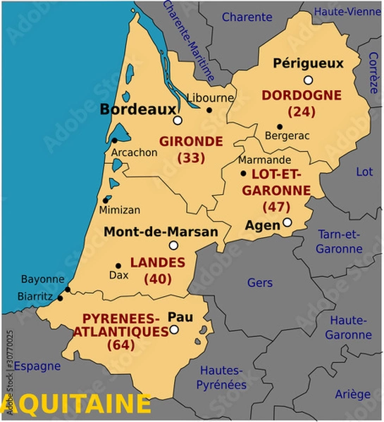 Obraz Région Aquitaine