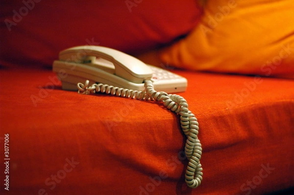 Obraz telephone on an orange