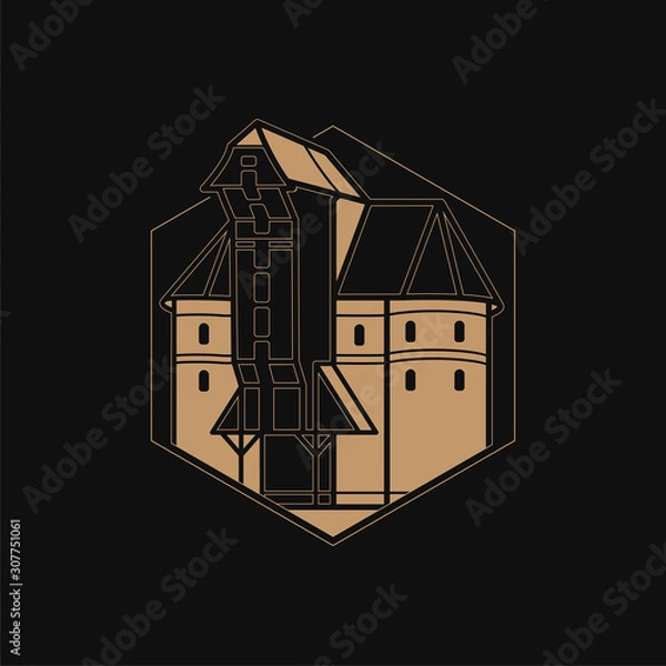 Obraz Crane building Gdańsk Tricity icon