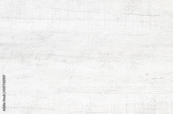 Obraz White wood plank texture for background.
