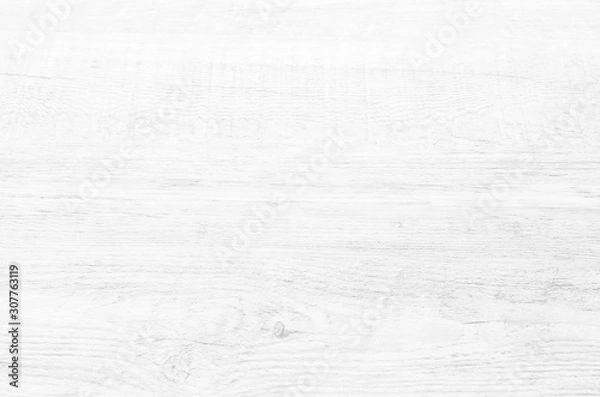 Obraz White wood plank texture for background.