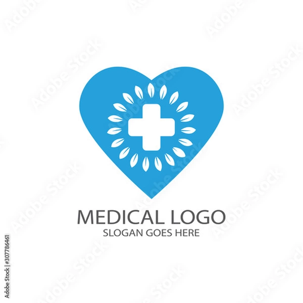 Obraz  MEDICAL LOGO VECTOR TEMPLATE ILUSTRATION DESIGN.