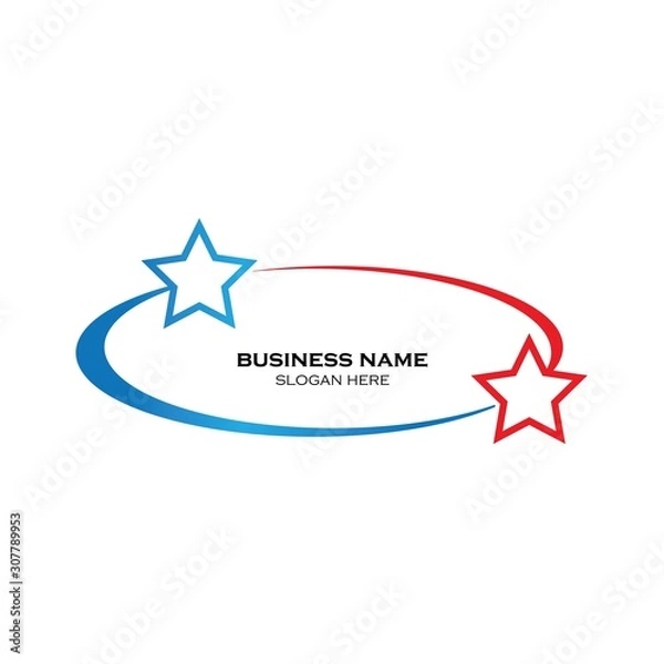 Fototapeta Star vector icon illustration design