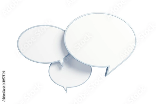 Fototapeta bubble talk 3d render
