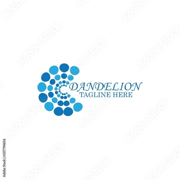Obraz Dandelion vector icon design