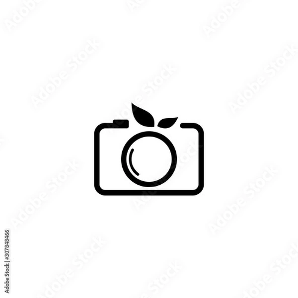 Fototapeta logo design camera