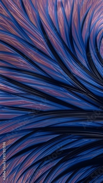 Fototapeta Artfully 3D rendering fractal background